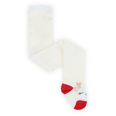 Capelli New York Size 0-6M Reindeer Sweater Tights in Cream/ Red